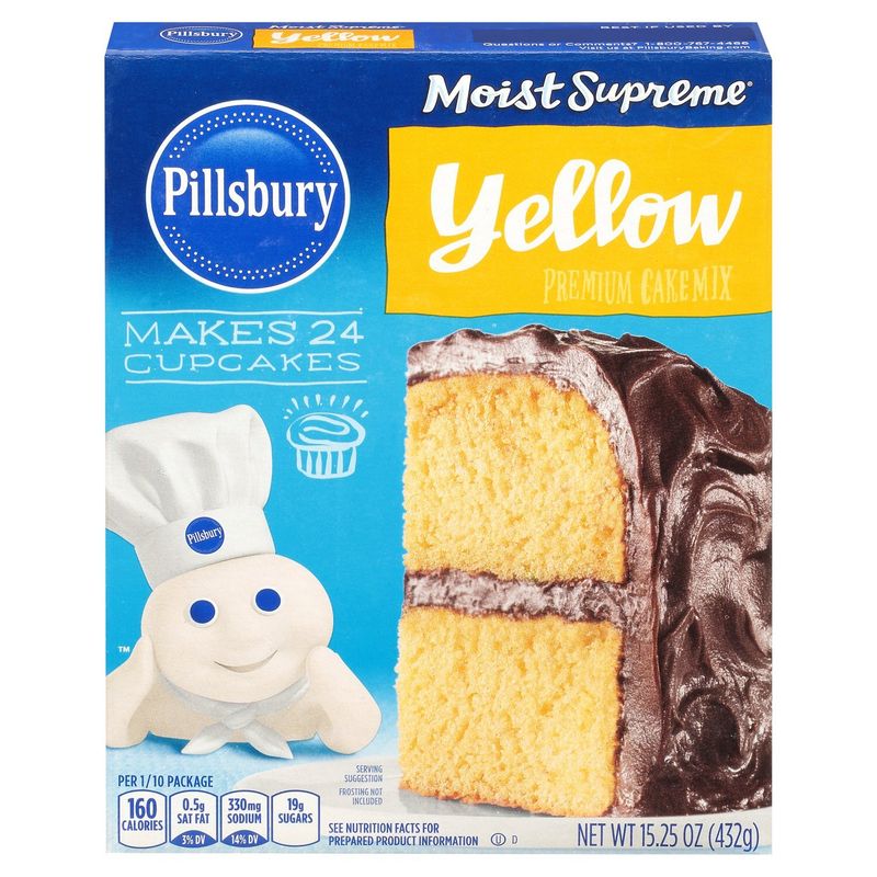Pillsbury Moist Supreme Yellow Cake Mix,  15.25 oz