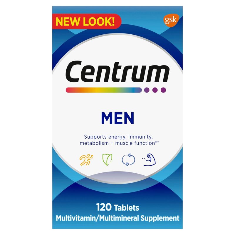Centrum Multivitamin for Men, Multivitamin/Multimineral Supplement with Vitamin D3 - 120 Count