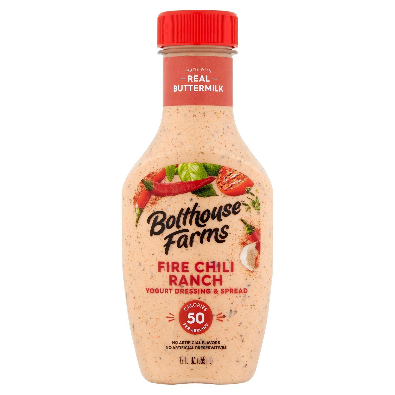 Bolthouse Farms Fire Chili Ranch Yogurt Dressing &amp; Spread, 12 fl oz