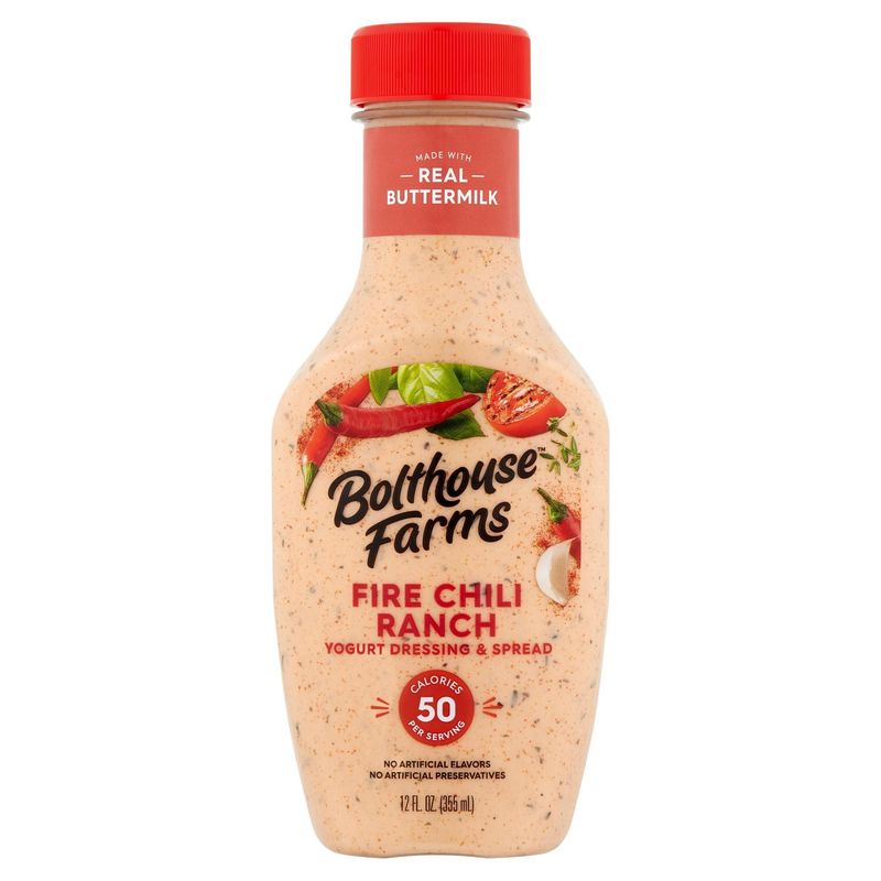 Bolthouse Farms Fire Chili Ranch Yogurt Dressing &amp; Spread, 12 fl oz