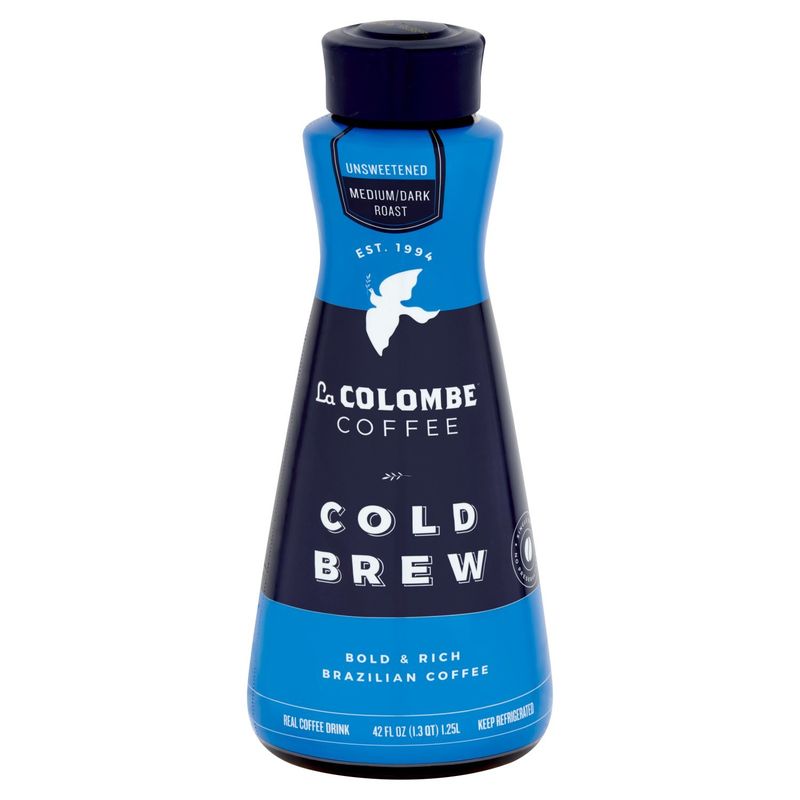 La Colombe Cold Brew Unsweetened Medium/Dark Roast Real Coffee Drink, 42 fl oz
