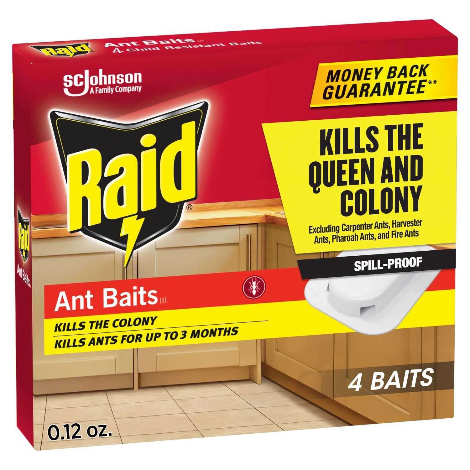 Raid Ant Baits III, 4 count, 0.12 oz