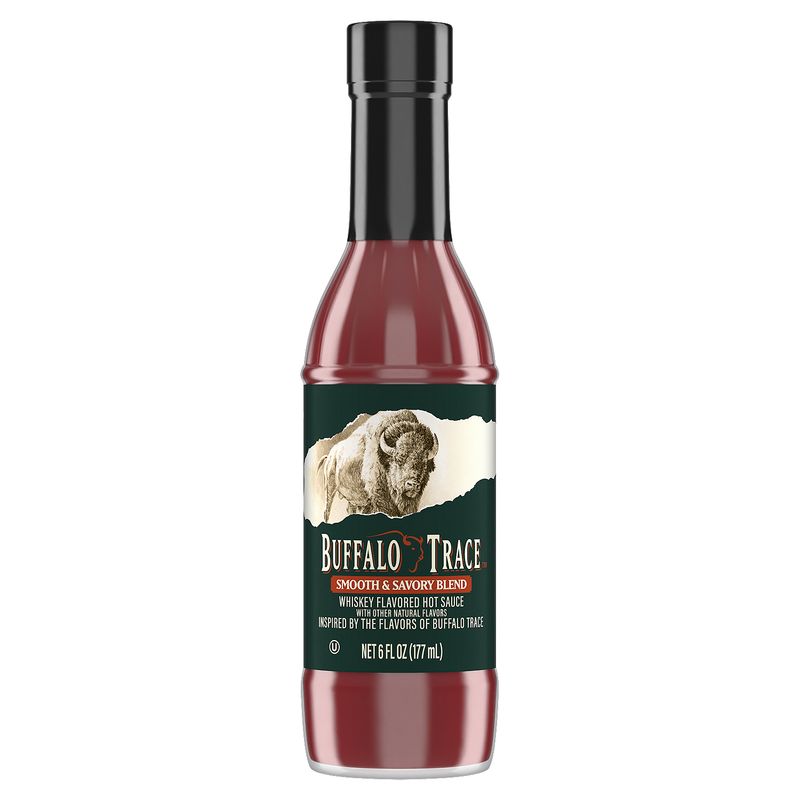 Buffalo Trace Smooth &amp; Savory Blend Whiskey Flavored Hot Sauce, 6 fl oz