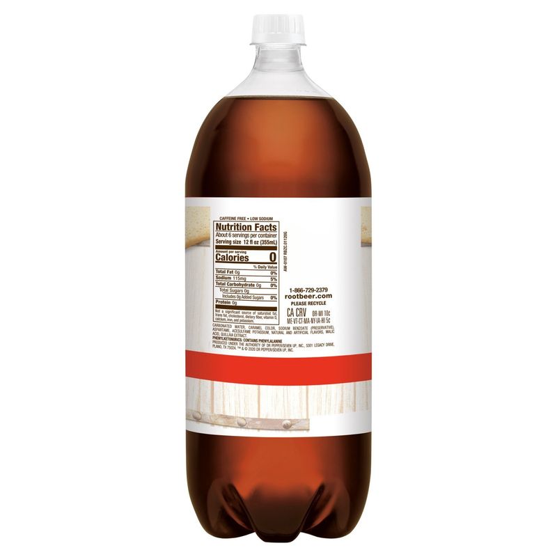 A&amp;W Zero Sugar Root Beer, 2.1 liters