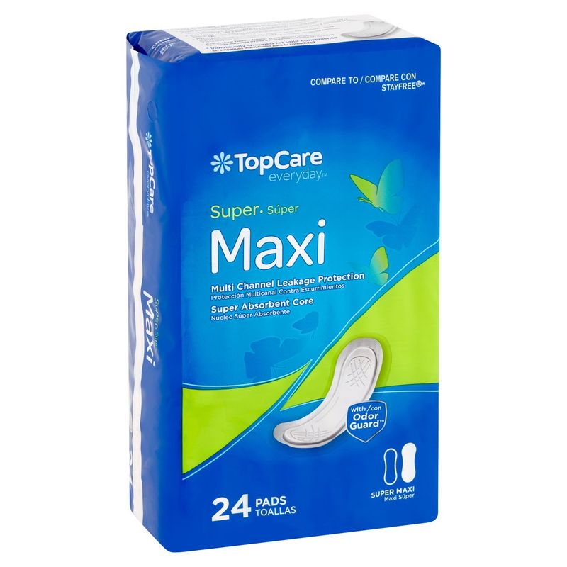 TopCare Everyday Super Maxi with Odor Guard Pads, 24 count