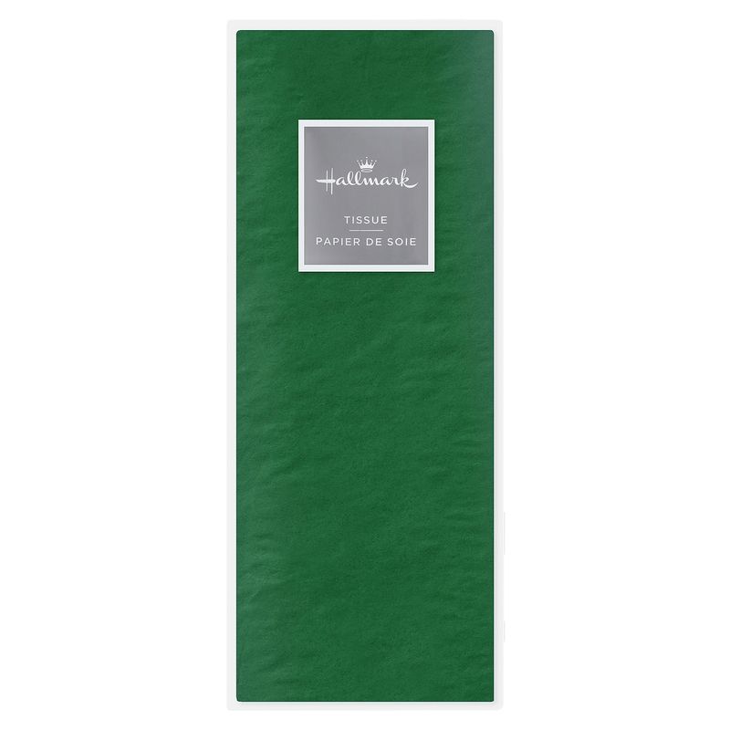 Hallmark Holiday Solid Green Tissue Paper for Gift Wrap (8 sheets)