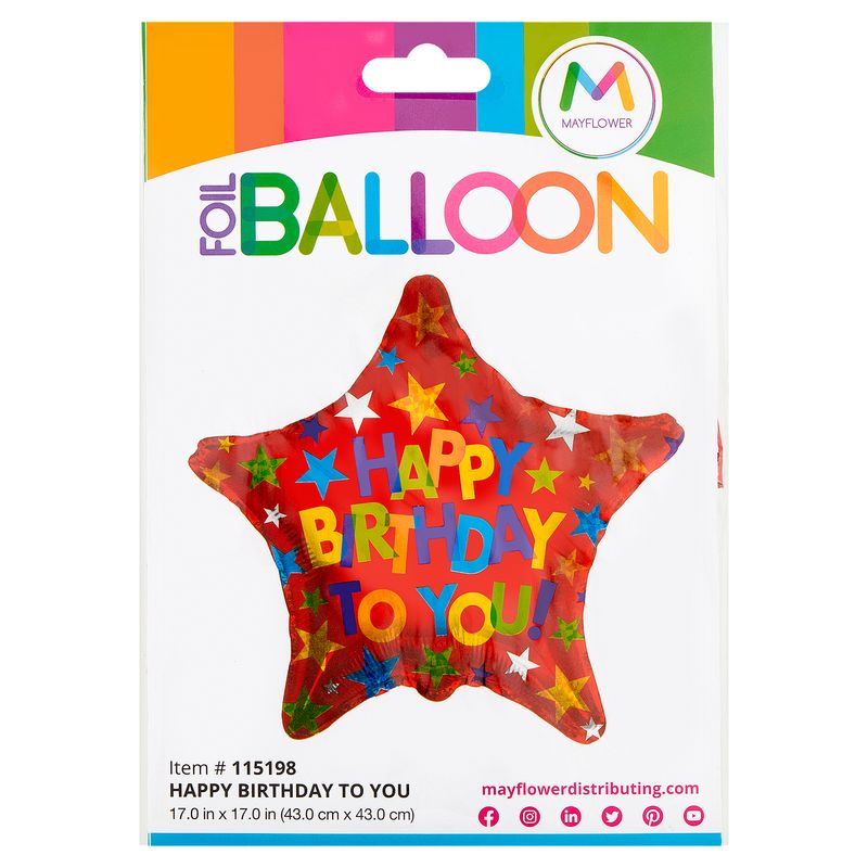 Happy Birthday To You! Foil Balloon, 17 in, 1 count