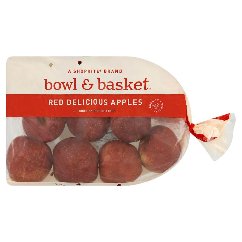 Bowl &amp; Basket Red Delicious Apples, 3 lb bag