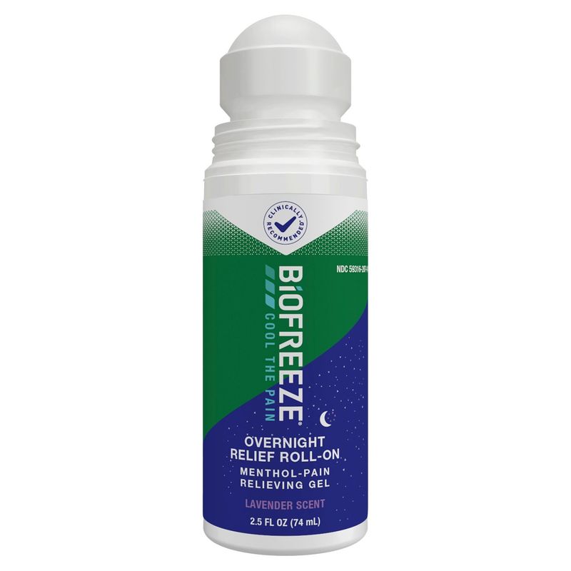 Biofreeze Lavender Scent Overnight Relief Roll-On, 2.5 fl oz