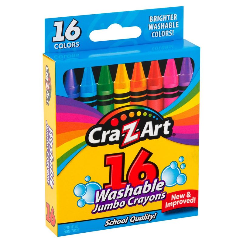 Cra-Z-Art Washable Jumbo Crayons, 16 count
