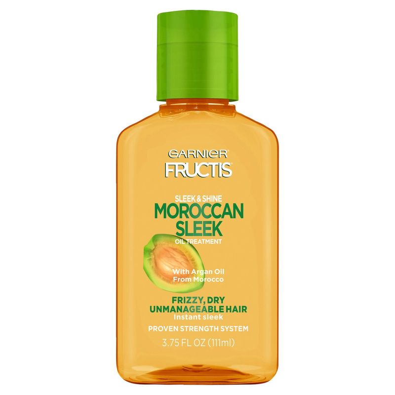 Garnier Fructis Sleek &amp; Shine Moroccan Sleek Oil Treatment for Frizzy Hair, 3.75 fl. oz.