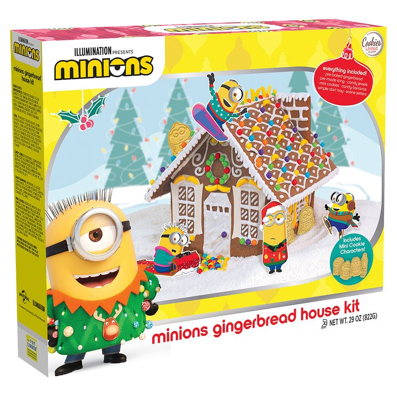 Cookies United Minions Gingerbread House Kit, 29 oz