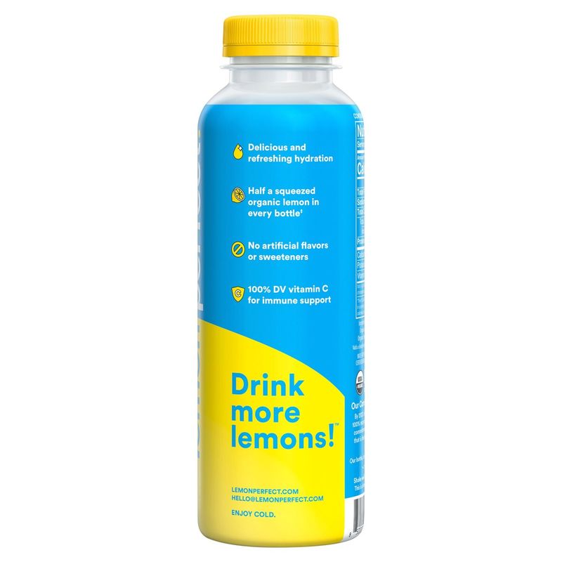 Lemon Perfect Zero Sugar Original Organic Lemon Water, 15.2 fl oz