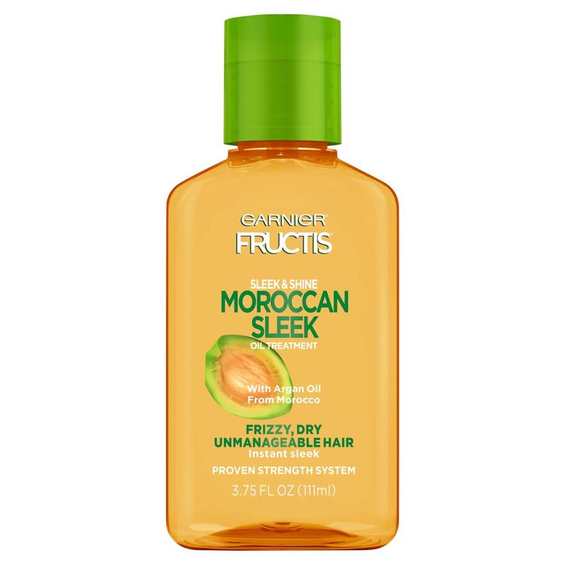 Garnier Fructis Sleek &amp; Shine Moroccan Sleek Oil Treatment for Frizzy Hair, 3.75 fl. oz.