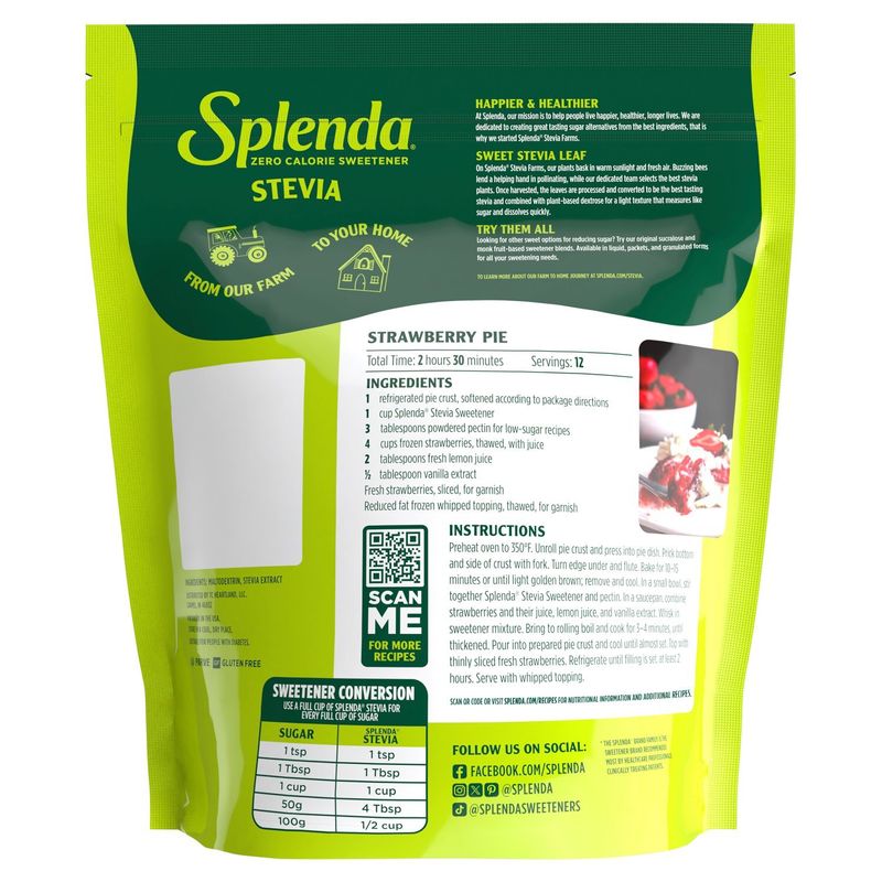 Splenda Stevia Zero Calorie Sweetener, 9.7 oz