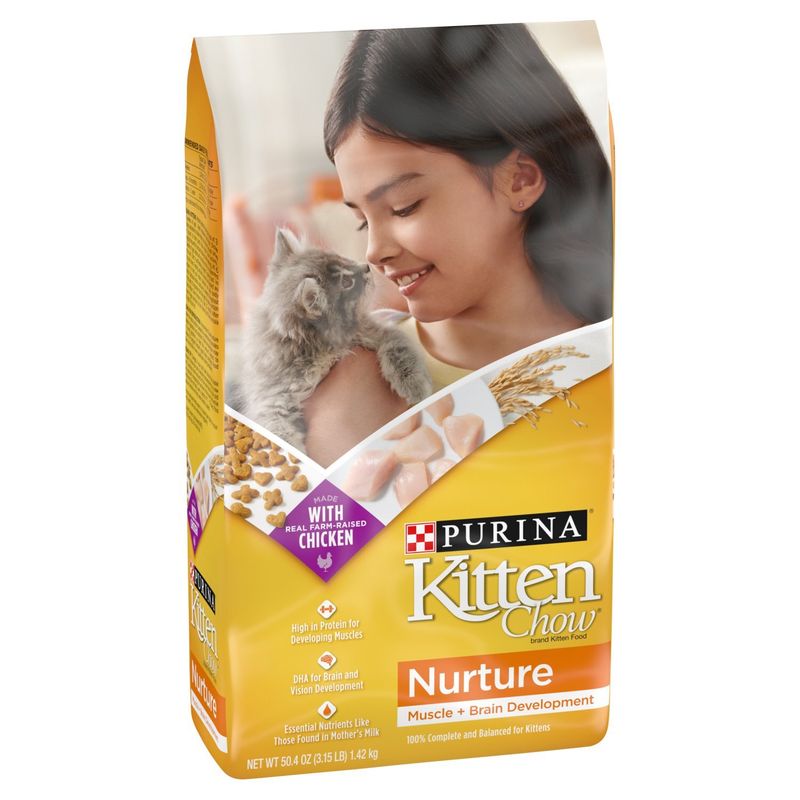 Purina Kitten Chow Nurture Muscle + Brain Development Kitten Food, 50.4 oz