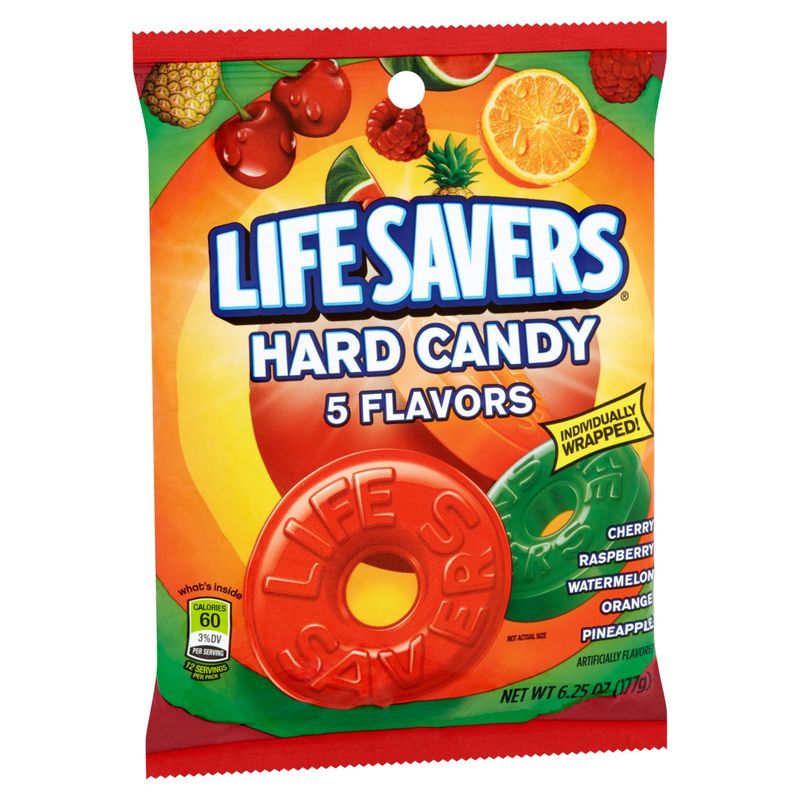 Life Savers 5 Flavors Hard Candy, 6.25 oz