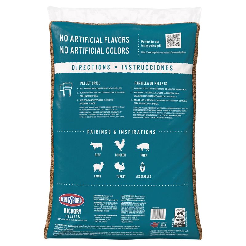 Kingsford Hickory Pellets, 25 lbs