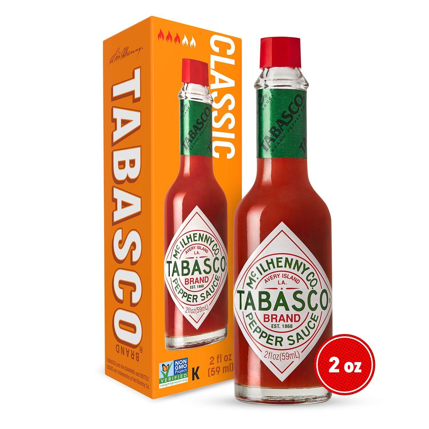 McIlhenny Co. Tabasco Classic Pepper Sauce, 2 fl oz