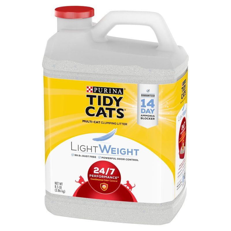 Purina Tidy Cats LightWeight 24/7 Performance Multi-Cat Clumping Litter, 8.5 lb