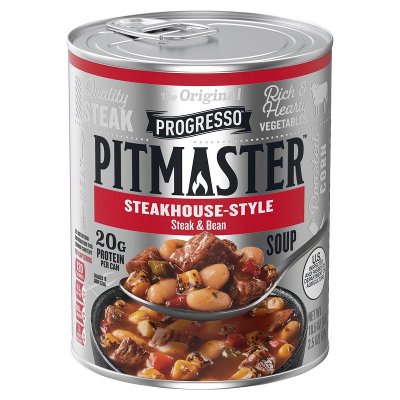 Progresso Pitmaster Steakhouse-Style Steak &amp; Bean Soup, 18.5 oz