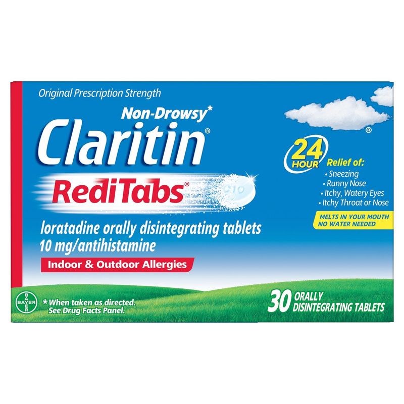 Claritin RediTabs Indoor &amp; Outdoor Allergies Orally Disintegrating Tablets, 10 mg, 30 count