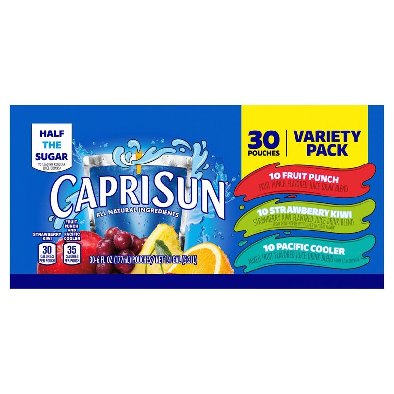Capri Sun Juice Drink Blend Variety Pack, 6 fl oz, 30 count