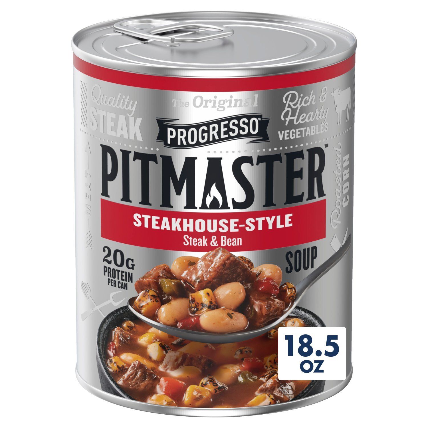 Progresso Pitmaster Steakhouse-Style Steak &amp; Bean Soup, 18.5 oz