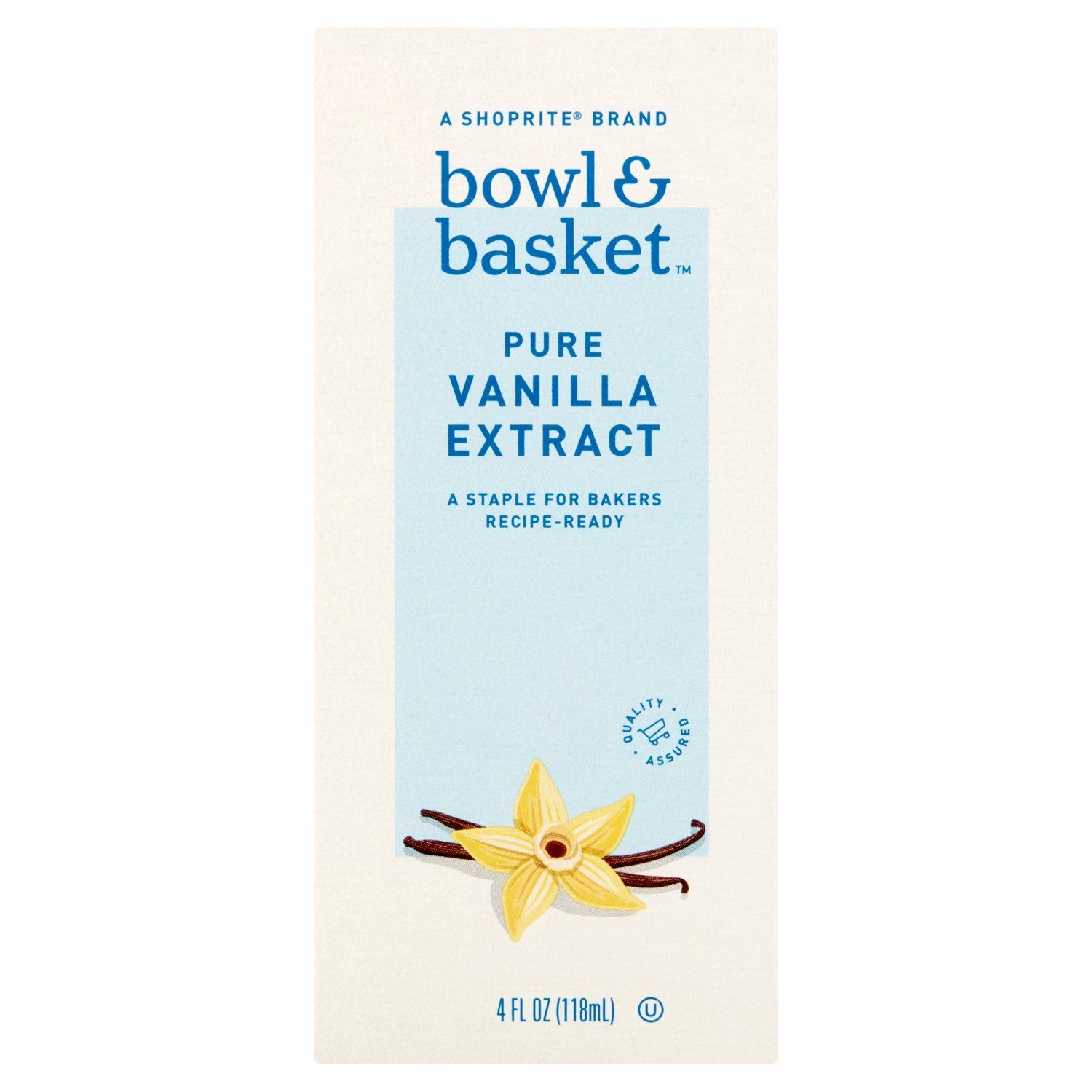 Bowl &amp; Basket Pure Vanilla Extract, 4 fl oz