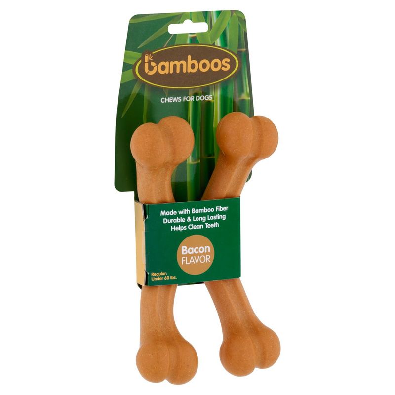 Bamboos Bacon Flavor Chews for Dogs, 2 count