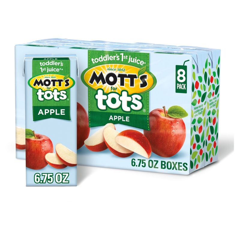 Mott's for Tots Apple Juice, 8 count