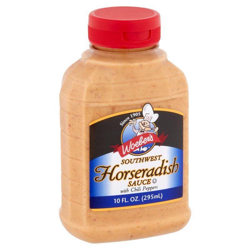 Woeber's Southwest Horseradish Sauce with Chili Peppers, 10 fl oz