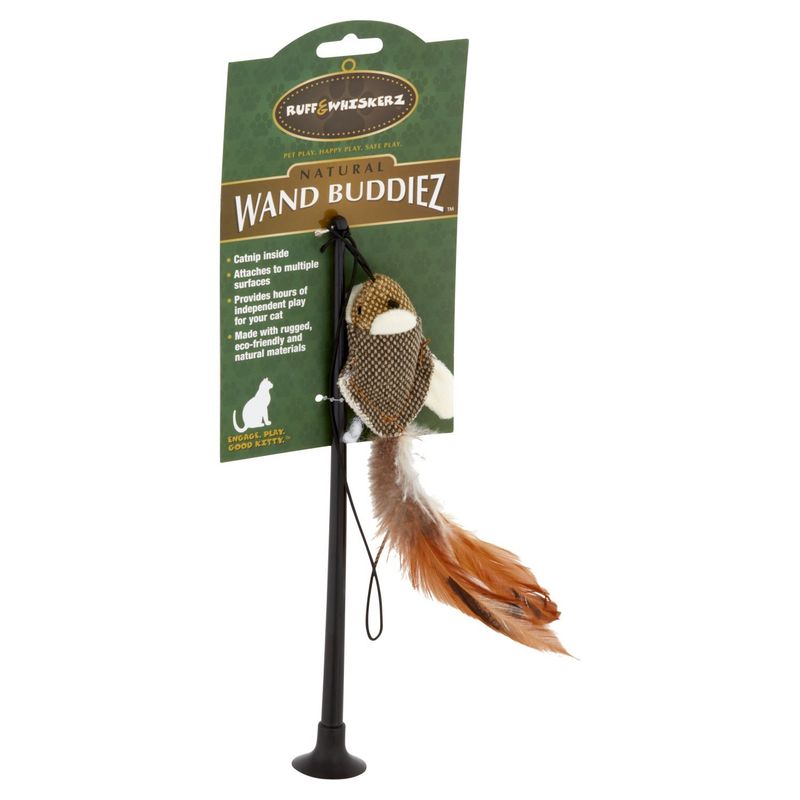 Ruff &amp; Whiskerz Natural Wand Buddiez Cat Toy