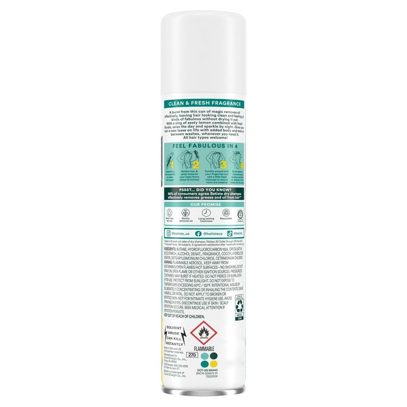 Batiste Original Classic Clean Dry Shampoo, 3.81 oz