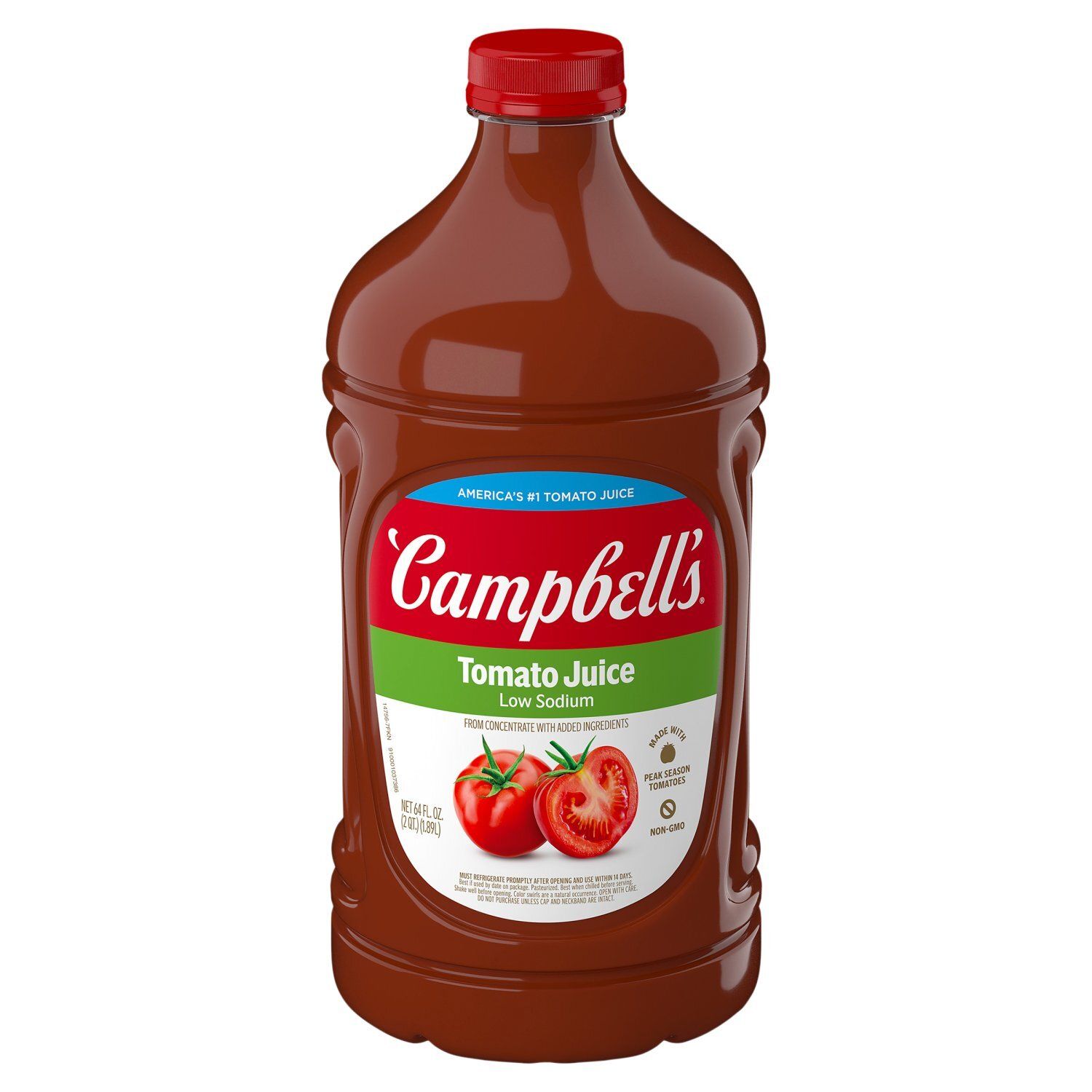 Campbell's Low Sodium Tomato Juice, 64 fl oz