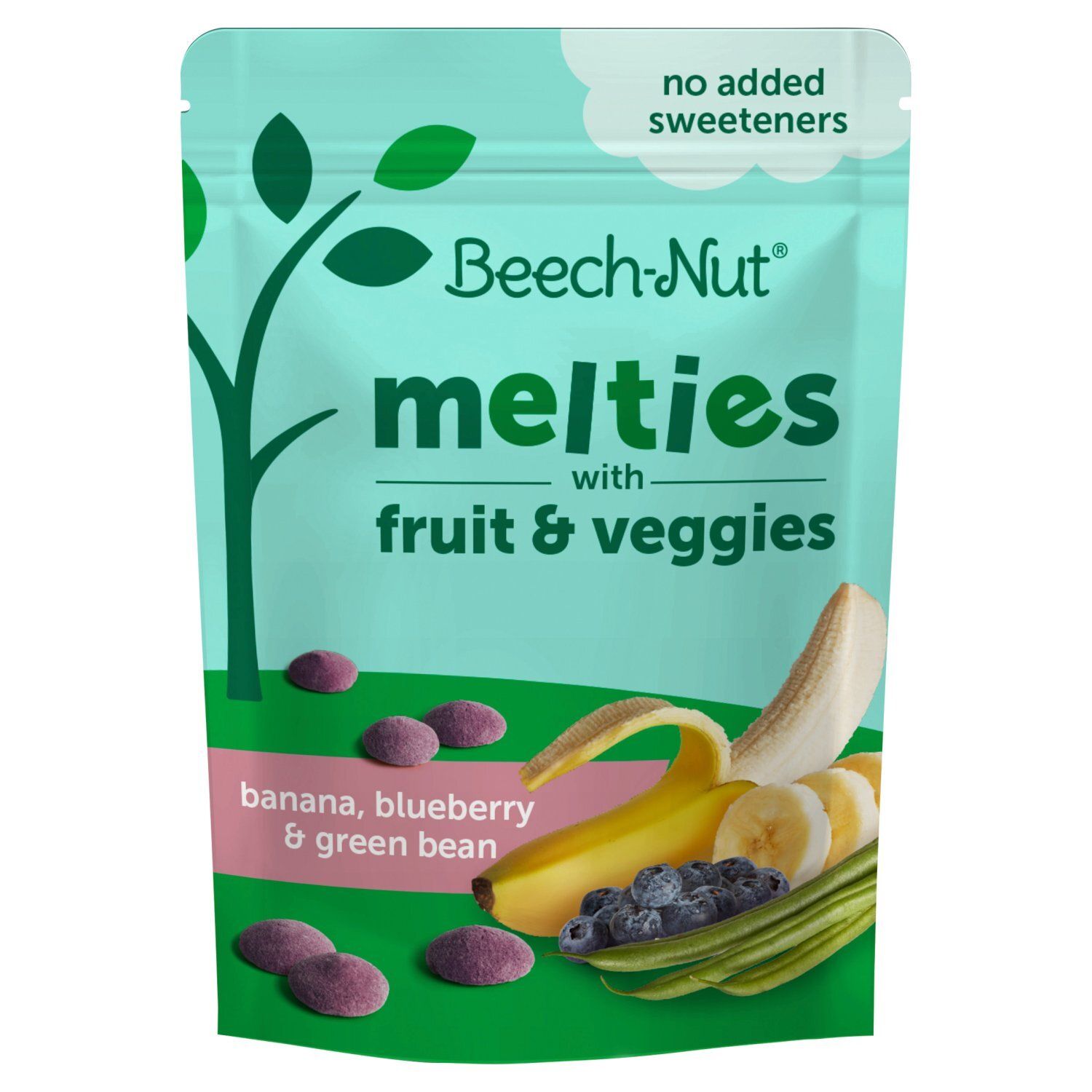 Beech-Nut Banana, Blueberry &amp; Green Bean Melties with Fruit &amp; Veggies, Stage 3, 1 oz