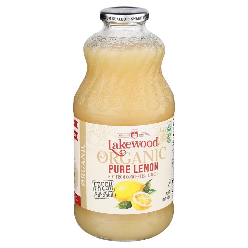 Lakewood Organic Pure Lemon Juice, 32 fl oz