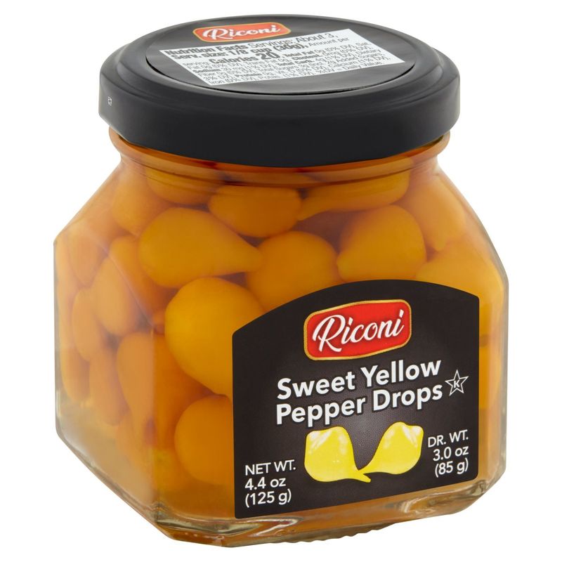 Riconi Sweet Yellow Pepper Drops, 4.4 oz