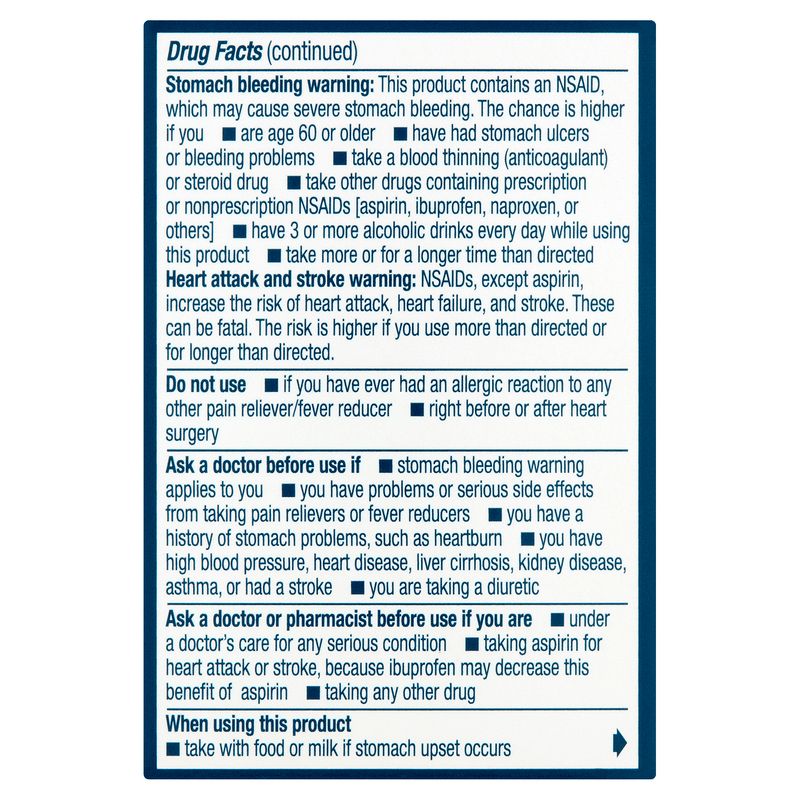 Advil Ibuprofen Coated Caplets, 200 mg, 24 count