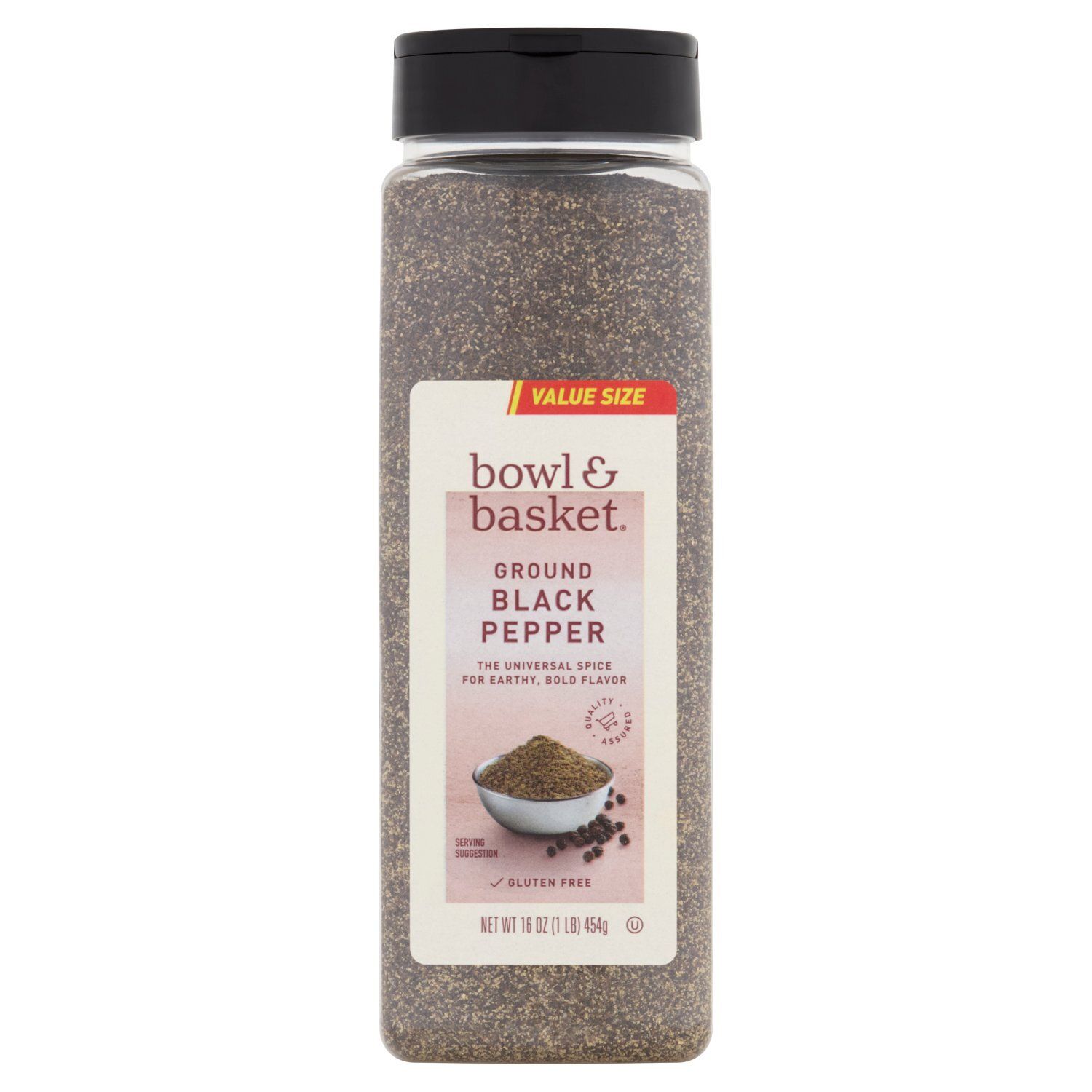 Bowl &amp; Basket Ground Black Pepper Value Size, 16 oz