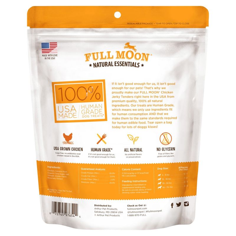 Full Moon Natural Essentials Jerky Tenders Dog Treats, 16.0 oz
