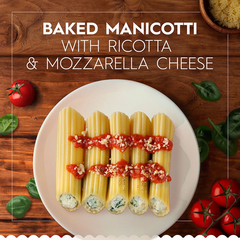 Barilla Manicotti Pasta Non-GMO, Kosher Certified, 8 oz