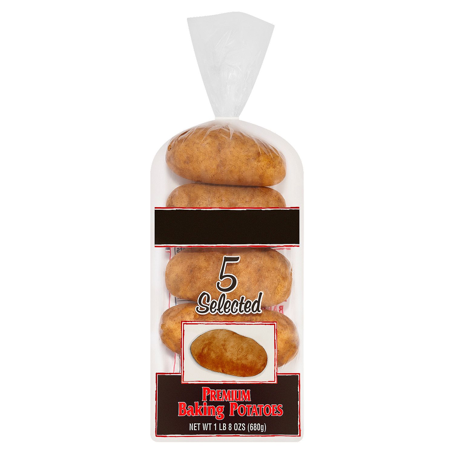 Fresh Baking Potatoes, 5 ct bag