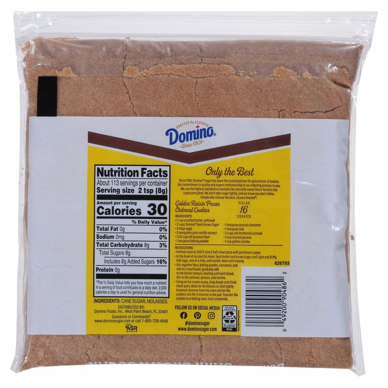 Domino Premium Pure Cane Dark Brown Sugar, 32 oz