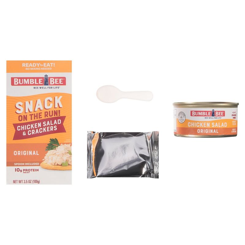 Bumble Bee Snack on the Run! Chicken Salad &amp; Crackers Kit, 3.5 oz