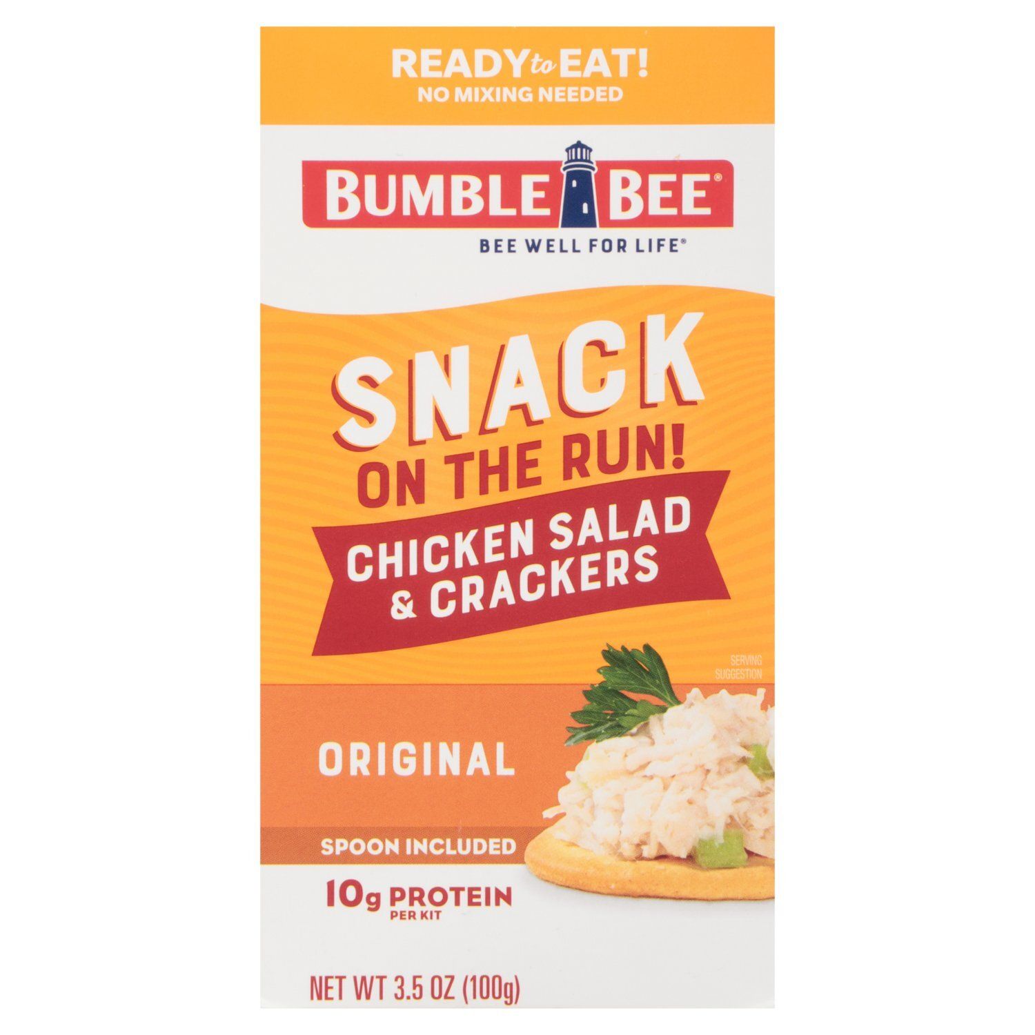 Bumble Bee Snack on the Run! Chicken Salad &amp; Crackers Kit, 3.5 oz