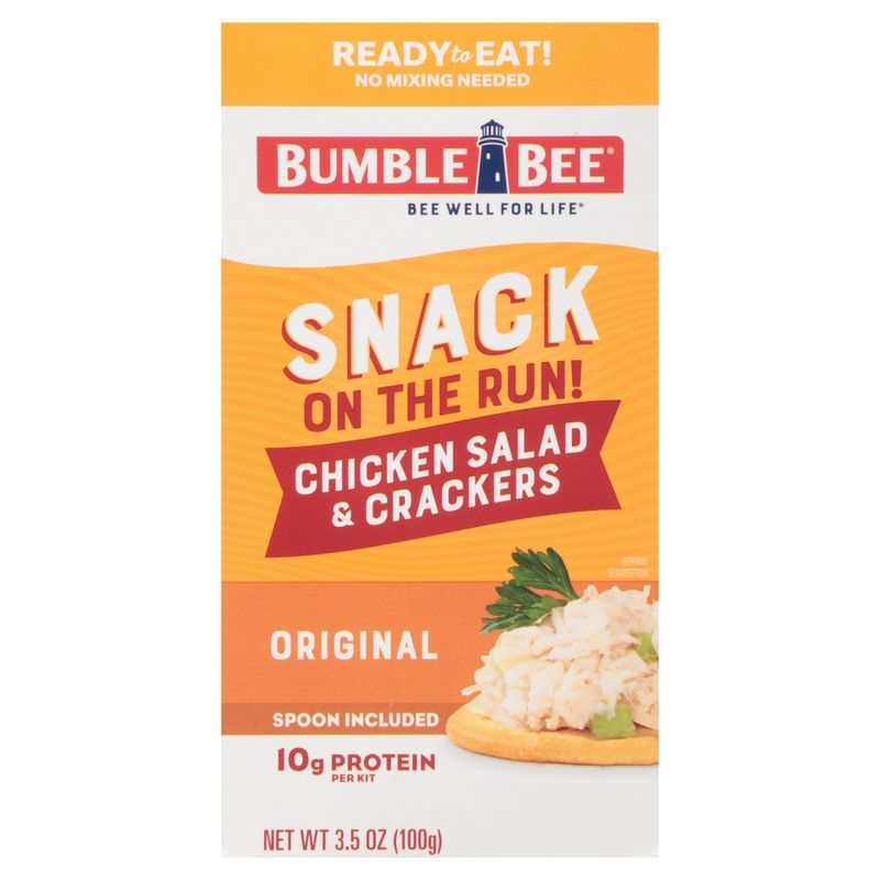 Bumble Bee Snack on the Run! Chicken Salad &amp; Crackers Kit, 3.5 oz