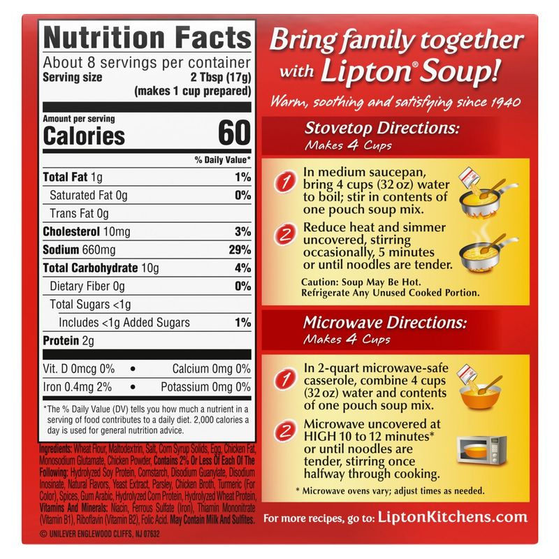 Lipton Soup Secrets Ring-O-Noodle Soup Mix, 2 count, 4.9 oz
