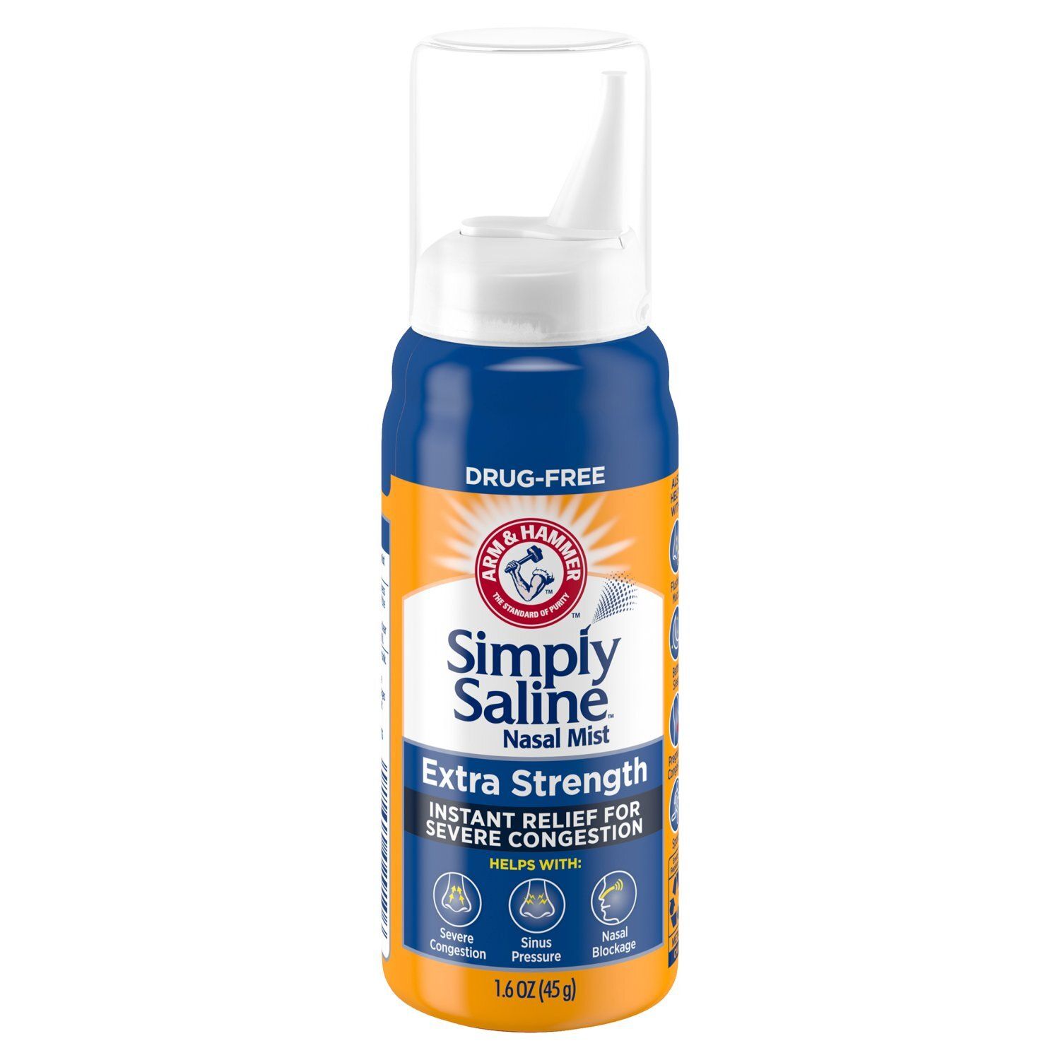 Arm &amp; Hammer Simply Saline Extra Strength Nasal Mist, 1.6 oz