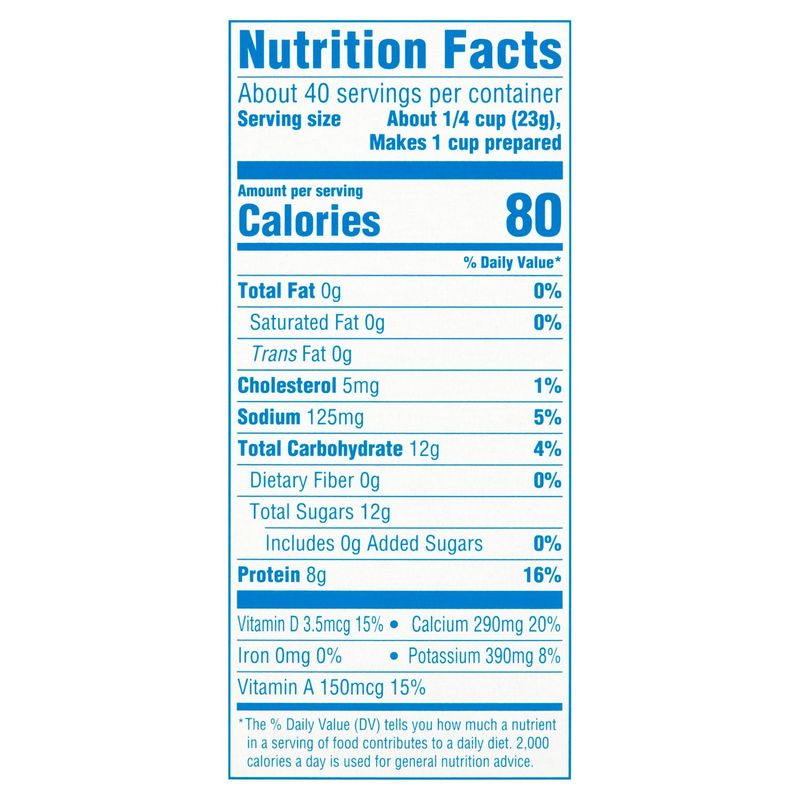 Bowl &amp; Basket Instant Non-Fat Dry Milk, 1 quart, 10 count